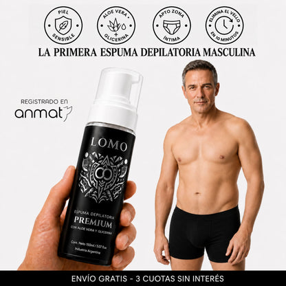 Espuma depilatoria masculina para Zonas íntimas