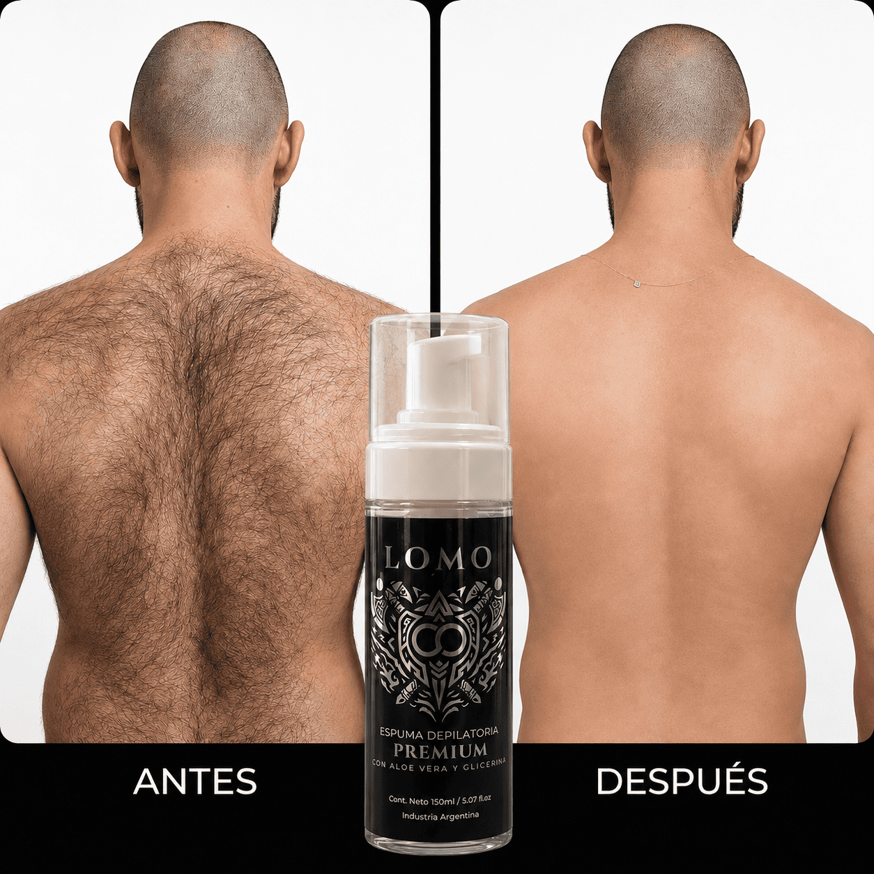 Espuma depilatoria masculina para Zonas íntimas