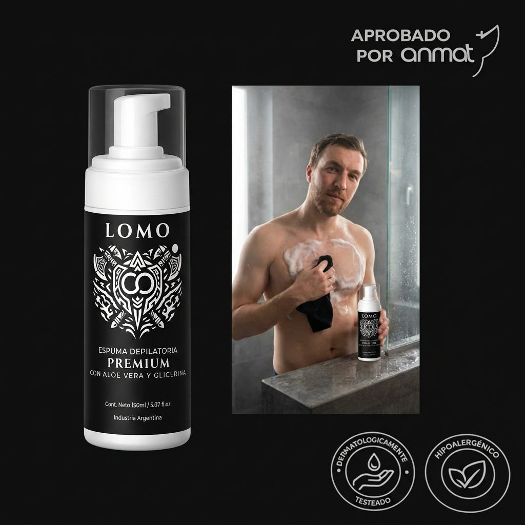 Espuma depilatoria masculina para Zonas intima
