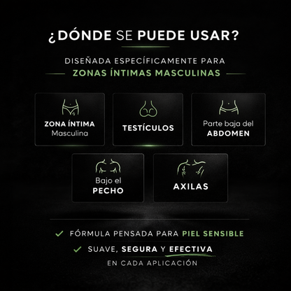 Espuma depilatoria masculina para Zonas intima